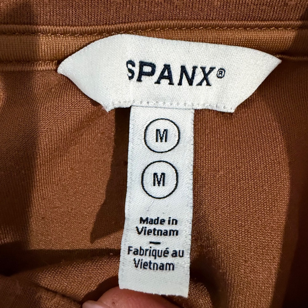 Spanx Brown AirEssentials Crew Neck Sweatshirt Ultra Soft | Size M - Picture 7 of 11